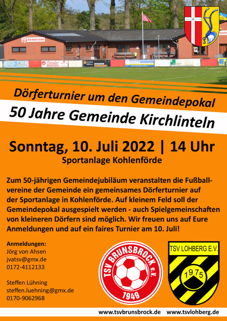 Dörferturnier "50 Jahre Gemeinde Kirchlinteln" @ Sportanlage Kohlenförde